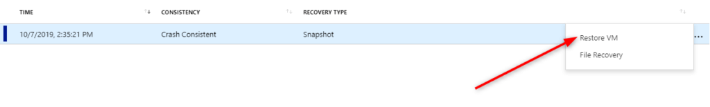 Microsoft Azure Backup for VMs Backup - Restore